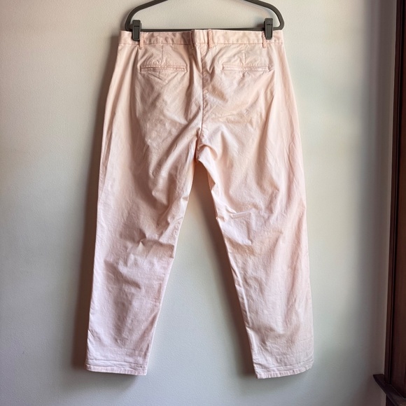 GAP Broken-In Straight Khakis Pale Pastel Pink Size 16 - Picture 2 of 7